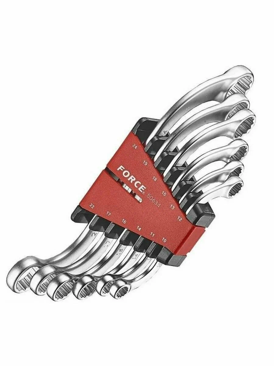 Набор ключей накидных S-образных, 6 пр. Force 50634