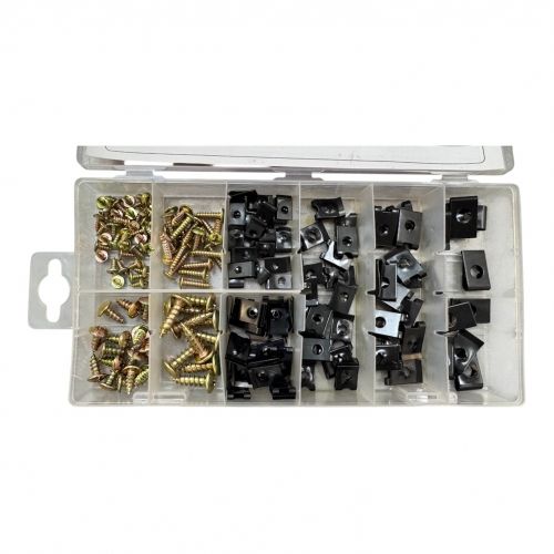 Саморезы и клипсы, набор 170шт.  H-D HD-06780