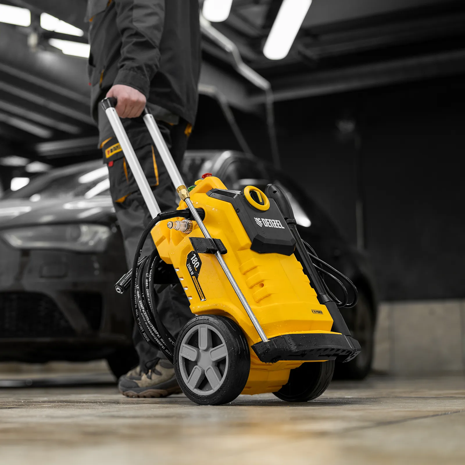 Моечная машина высокого давления K 70 Power, 2500 Вт, 180 бар, 600 л/ч, асинх. двиг. DENZEL 58272