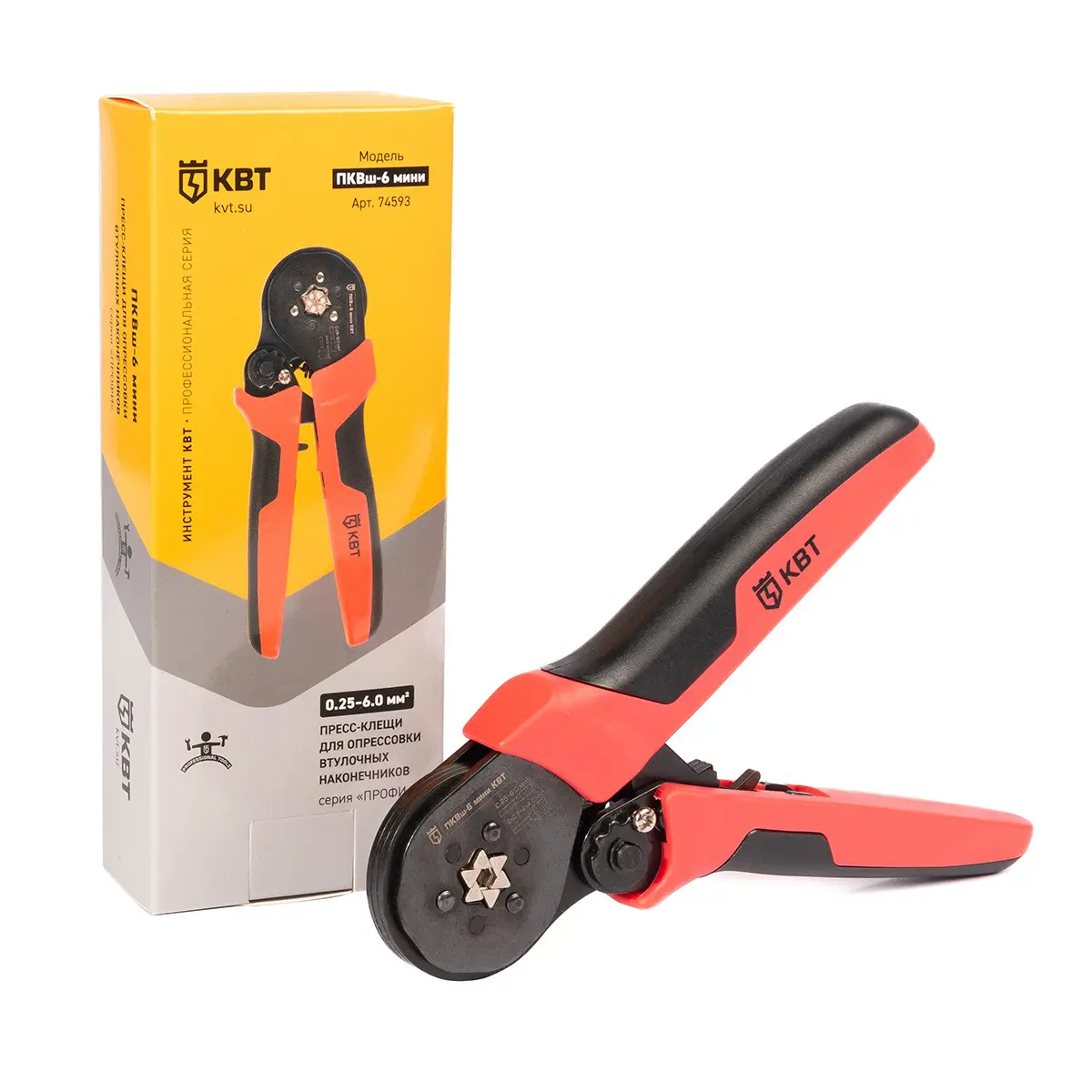 Пресс-клещи ПКВш-6 мини серия ПРОФИ ()  КВТ 74593