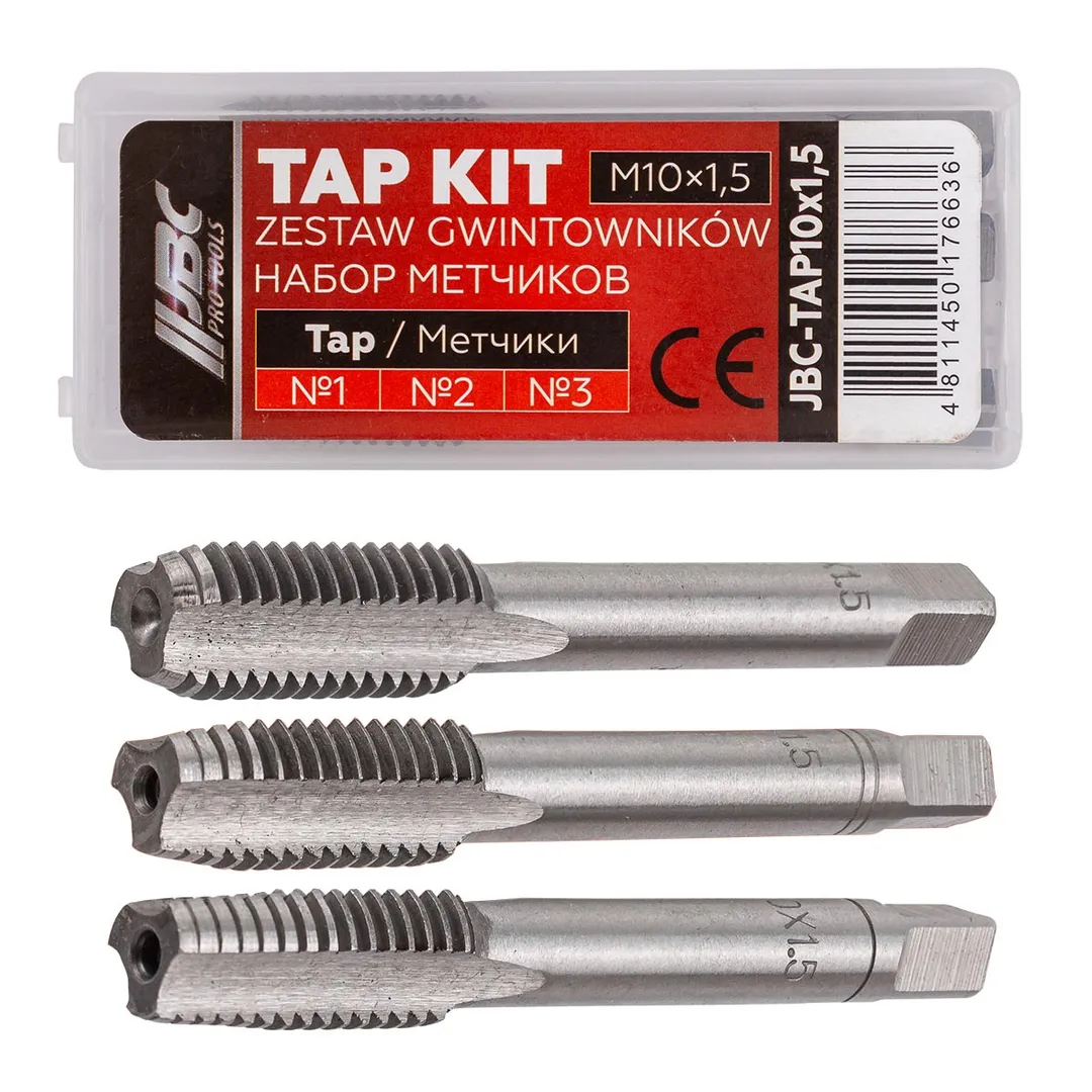 Метчик M10x1,5 (3шт)  JBC JBC-TAP10x1,5