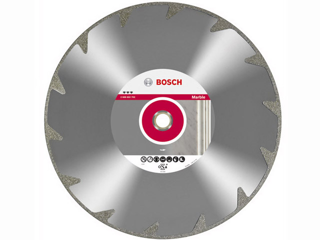 Алмазный круг 125х22 mm по мрамору сплошной BEST FOR MARBLE (сухая резка) BOSCH 2608602690