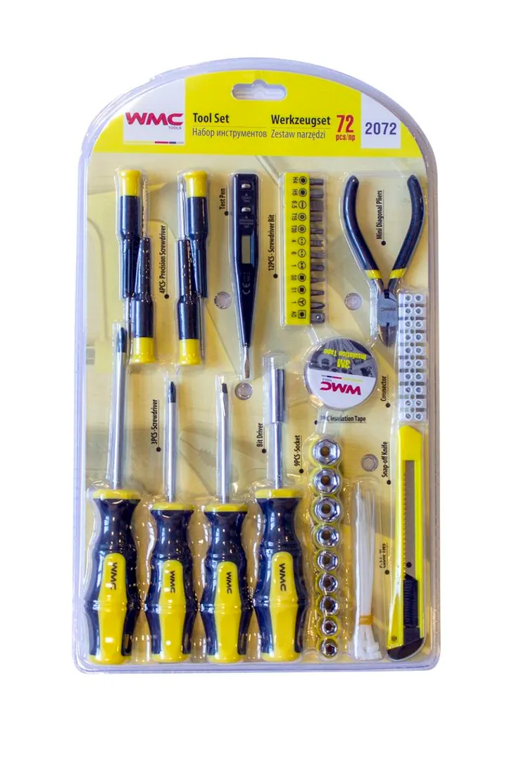 Набор инструментов 72пр. 1/4"  WMC TOOLS 2072