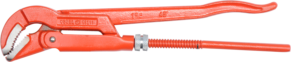 Ключ разводной трубный газовый 45гр. 1.5" (38mm)  VOREL 55211