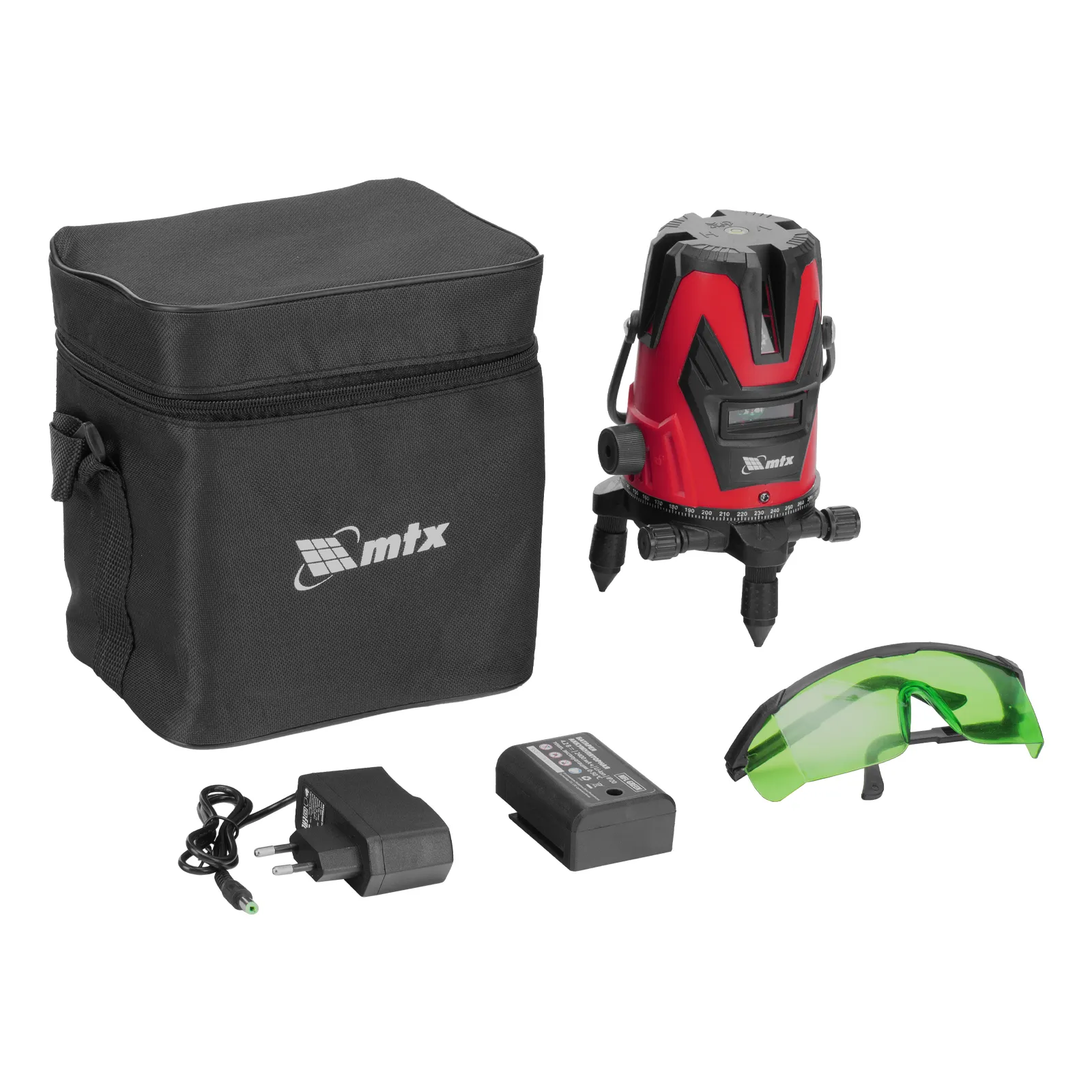 Лазерный уровень MFL GREEN, 30 м, зеленый луч, акк. Li 2400 mAh, сумка, резьба 5/8"  MTX 35015