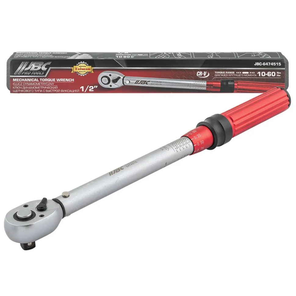 Ключ динамометрический щелчкового типа с быстрой фиксацией 10-60Нм, 1/2"  ...JBC JBC-6474515