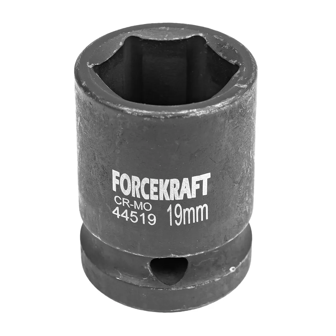 Головка ударная 19мм (6гр.),1/2"  FORCEKRAFT FK-44519