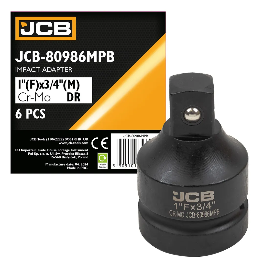 Адаптер-переходник ударный 1"(F) х 3/4"(M) JCB JCB-80986MPB