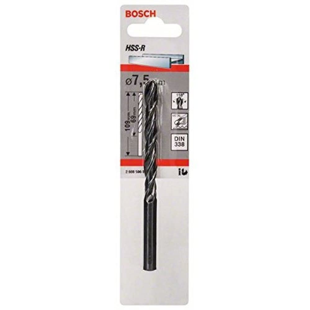 Сверло по металлу HSS-R 7.5х69/109мм (-1-) BOSCH 2.608.596.800