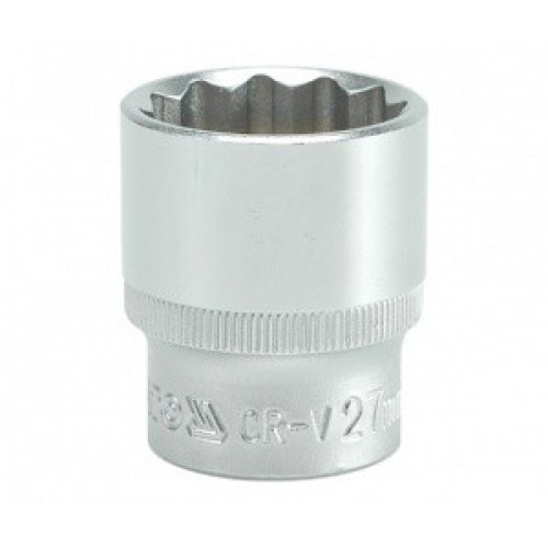 Головка торцевая 1/2" 12гр. 23mm L38mm CrV YATO YT-1285