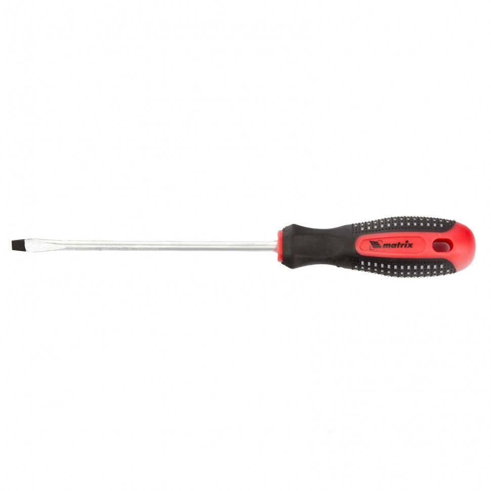 Отвертка Fusion, SL6.0 х 150 mm, CrV, 3-х компонентная рукоятка "anti slip" Matrix 11424