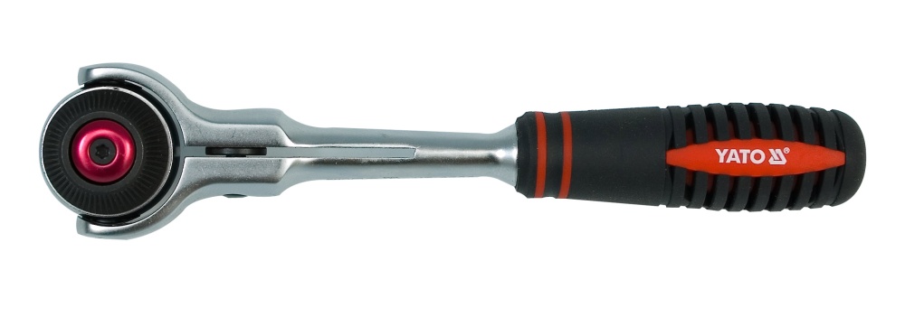 Ключ трещоточный для головок  1/4" T72  L145mm CrV6140 YATO YT-0720