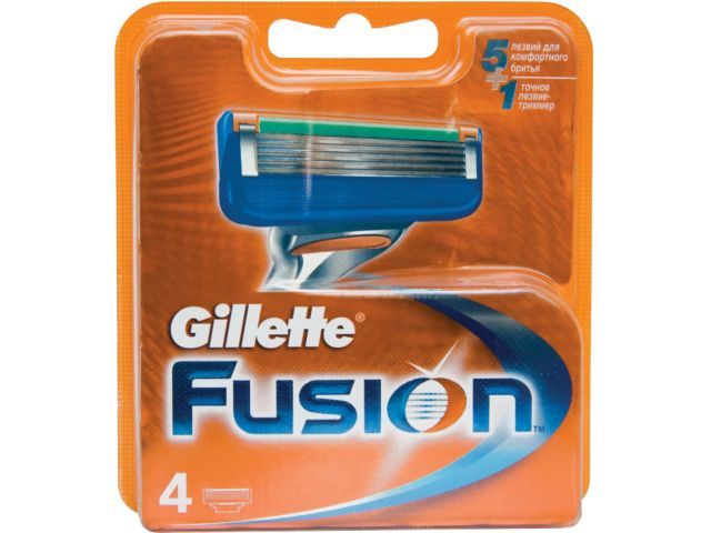 Кассеты сменные для бритвы Fusion 4 шт.  GILLETTE 7.70202E+12