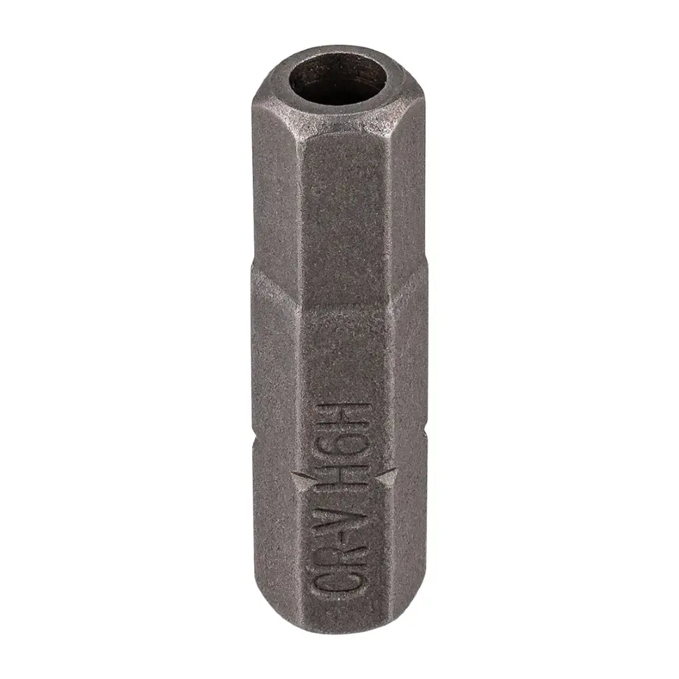 Бита 6-гранная 6ммх25ммL, 1/4'' с отверстием RockFORCE RF-124S2506