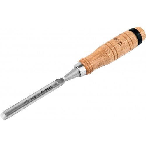 Стамеска полукруглая 10мм, деревянная ручка,  YATO YT-62821