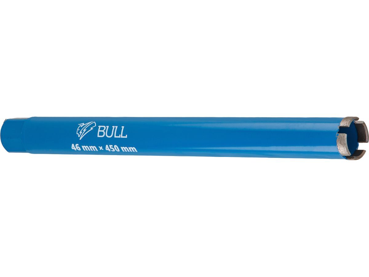 Коронка алмазная d 46мм железобетон L450мм, мокрое сверление BULL 2329245