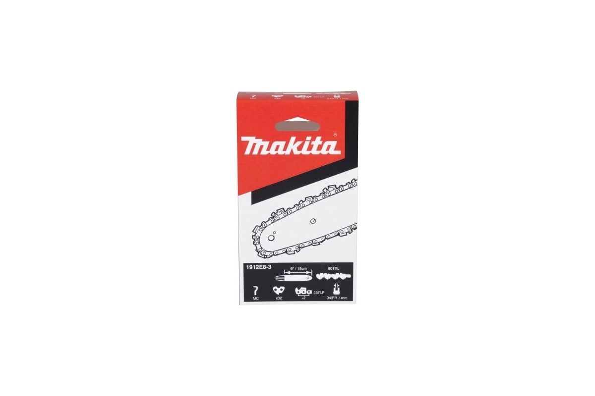 Цепь 15 см (0.325" / 1,1 мм / 32 зв) к пиле DUC150 / UC029G MAKITA 1912E8-3