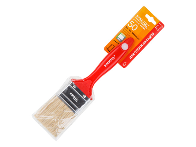 Кисть плоская 2"-50 мм. смеш. щетина (стены, фасады) MASTER STARTUL ST0113-50