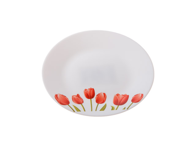 Тарелка десертная стеклокерамическая, 190 mm, круглая, серия Сад тюльпанов  ...DIVA LA OPALA 13-119027