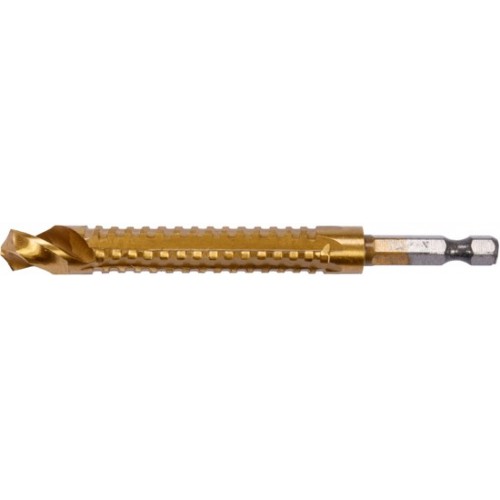 Сверло-шарошка по металлу 11.0mm HSS-TiN с хвостовиком HEX YATO YT-44829