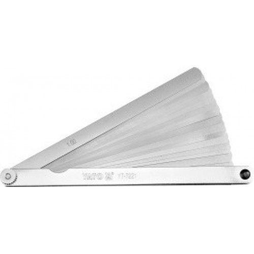 Щупы измерительные 0.02-1mm, L200mm (17шт) YATO YT-7221