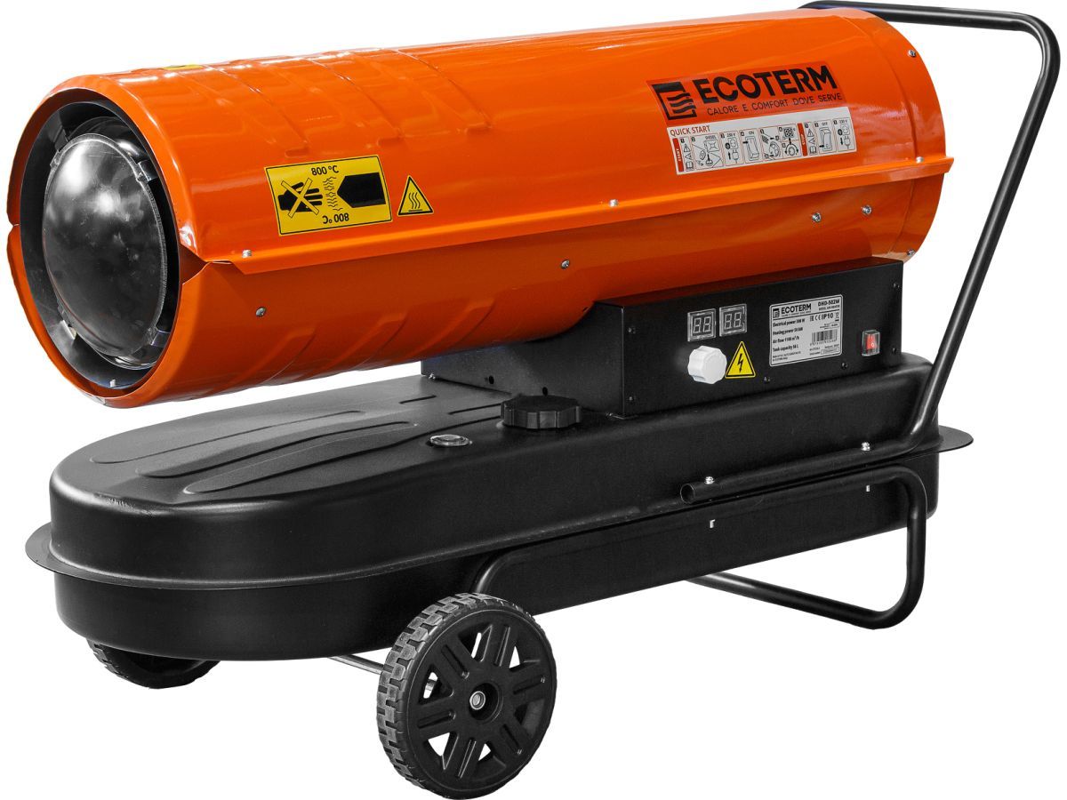 Нагреватель воздуха диз.term DHD-502W прямой (50 кВт, 1100 куб.м/час, термостат) ECOTERM ET3726-3