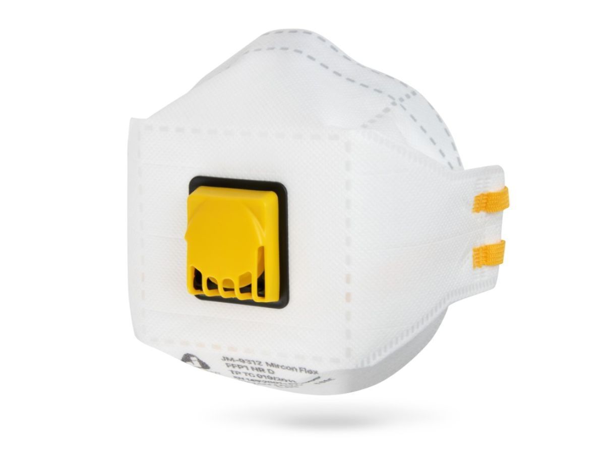 Респиратор JM-9312 складн. с клап. FFP1 (до 4 ПДК) (индивид. уп.) JETA SAFETY JM-9312