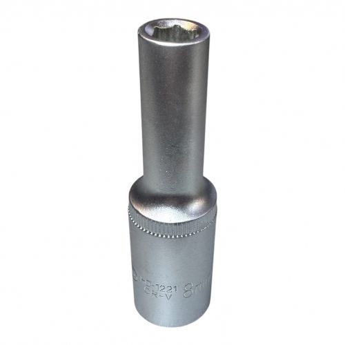 Головка торцевая 1/2" 6гр.  8мм L76мм CrV H-D HD-1221