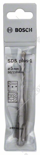 SDS-plus-1 бур  5 x50x110 мм (1 шт), BOSCH 2.608.680.258