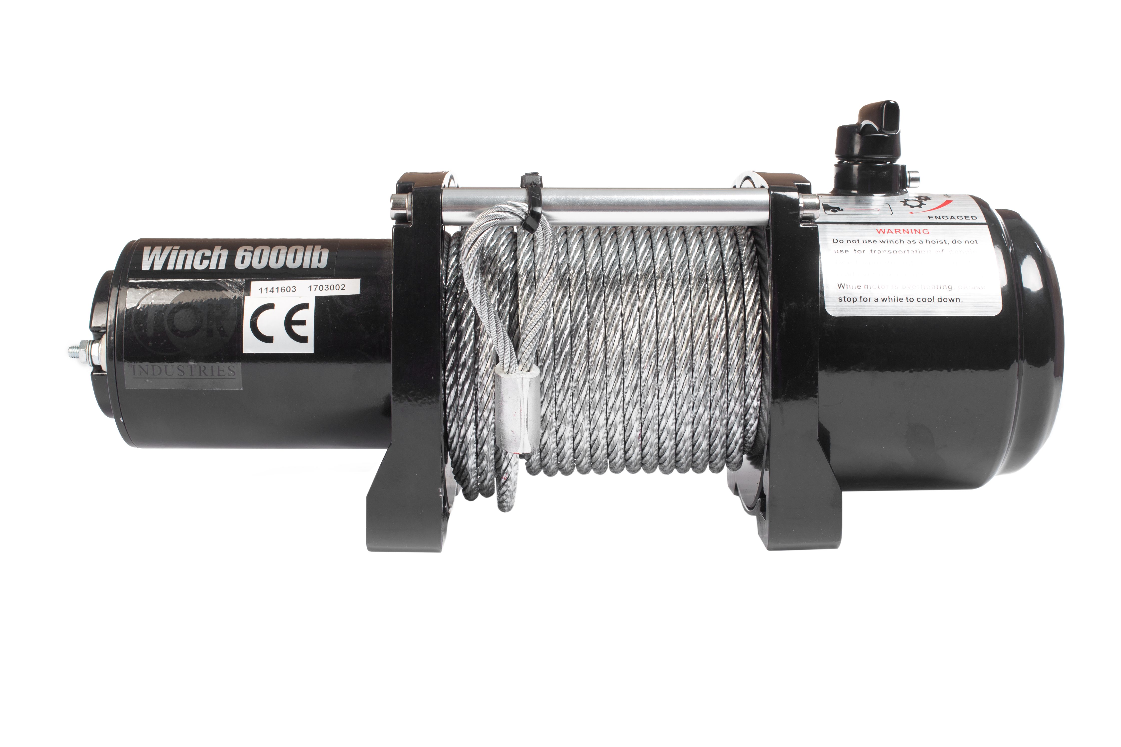Лебедка (3629 кг/28 м) автомобильная TOR 12 V P8000 TOR 114803