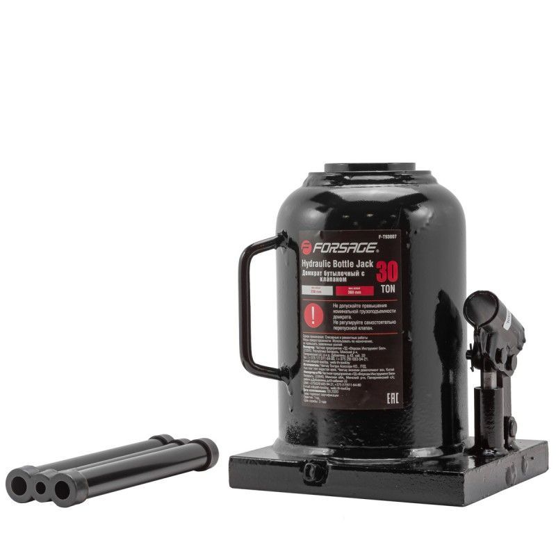 Домкрат бутылочный 30т низкопрофильный (h min 230мм, h max 360мм) Forsage F-T93007(Euro)