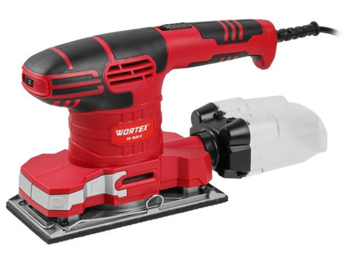 Виброшлифмашина SS 1920 E в кор. (260 Вт, шлифлист 90 х 187 mm, 6000-13000 кол/мин, крепление на липучке/скобах) WORTEX 1334425
