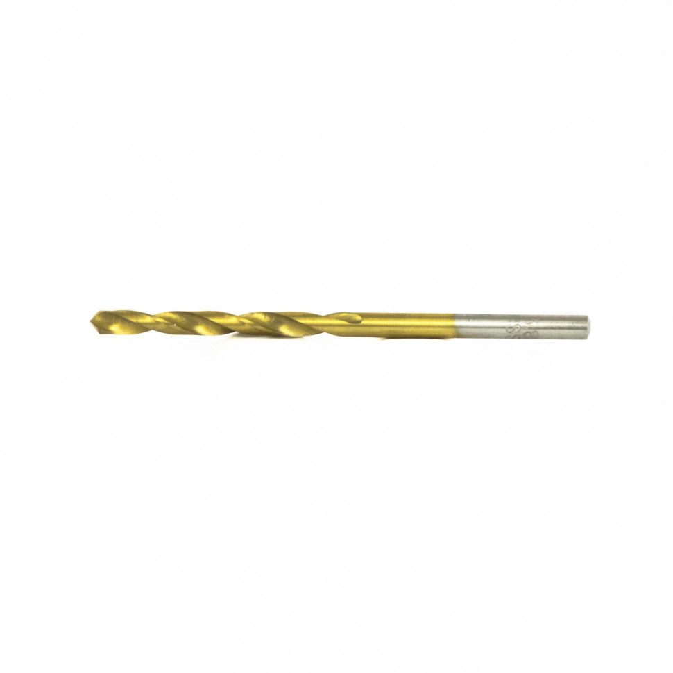 Сверло по металлу, 3.8 mm, HSS, нитридтитановое покрытие, цилиндрический хвостовик Matrix 717380