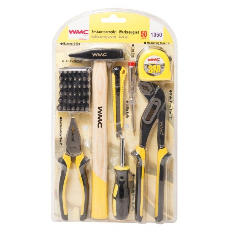 Набор шарнирно-губцевого инструмента 50 пр.  WMC TOOLS 1050