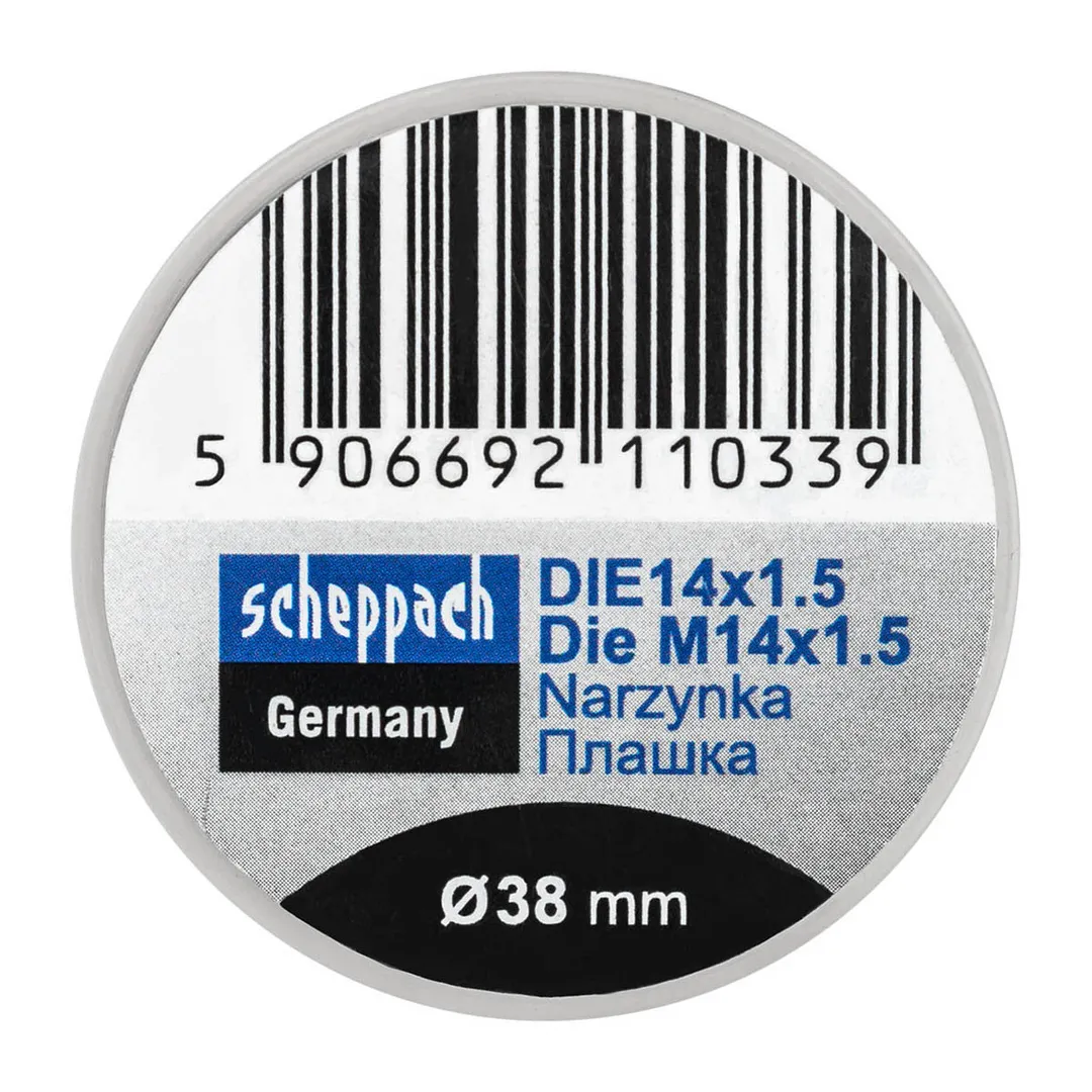 Плашка M14x1,5/Ф38  Scheppach Sch-DIE14x1.5