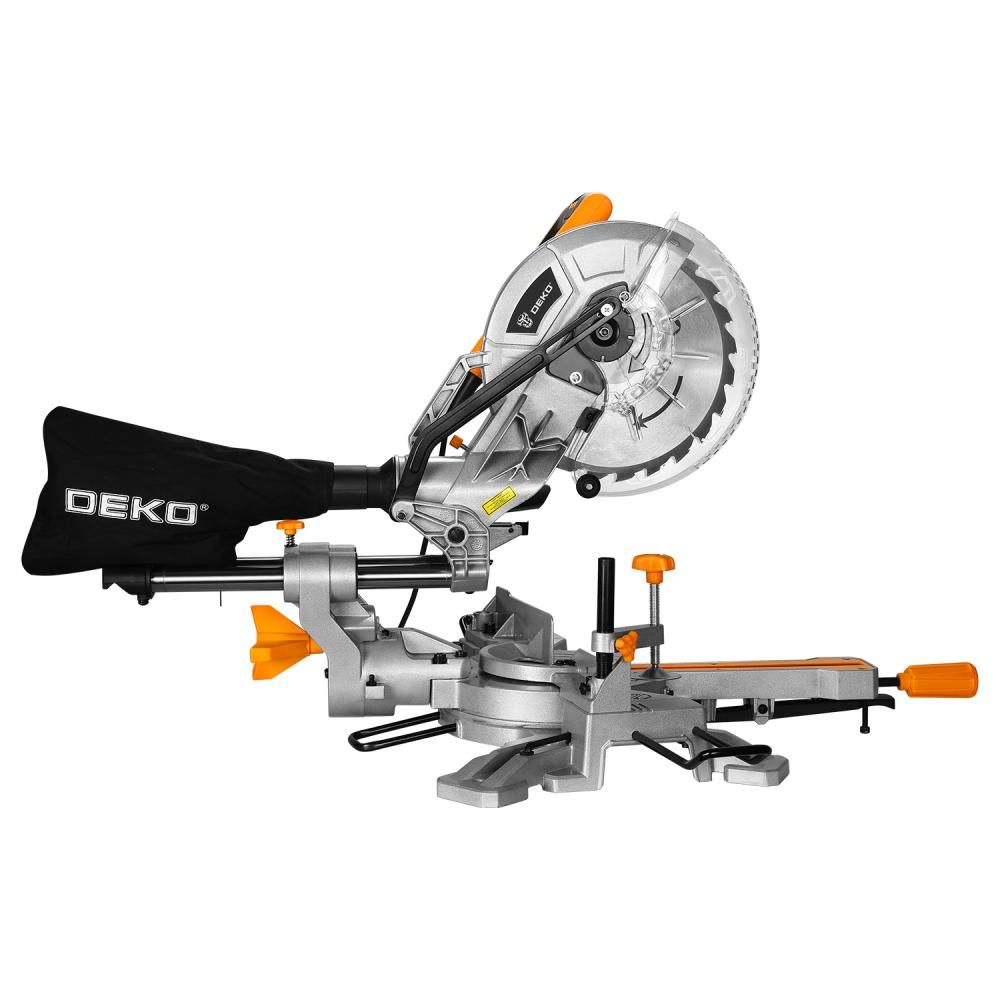 Пила торцовочная 2200Вт, 255х25.4мм, DEKO DKMS2200-255 Laser