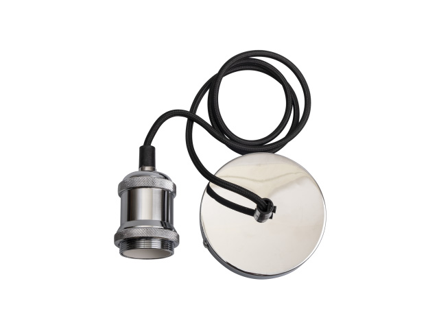 Светильник декоративный RETRO, PLC 01, E27, 230V/1M, ELECTROSILVERING, патрон с проводом, JAZZWAY 5015951