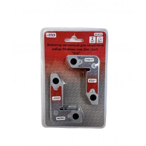 Фиксатор магнитный для сварочных рабор 54х84мм max 25кг (2шт) H-D HD-08722
