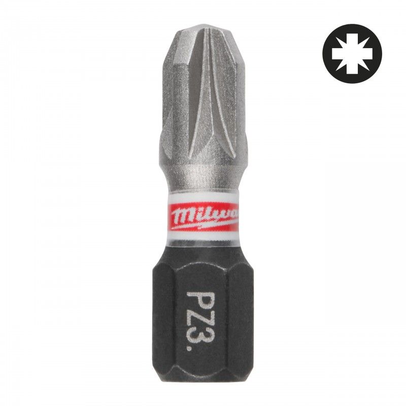 Бита ударная Shockwave Impact Duty PZ3 25 мм (3 шт) Milwaukee  4932500357