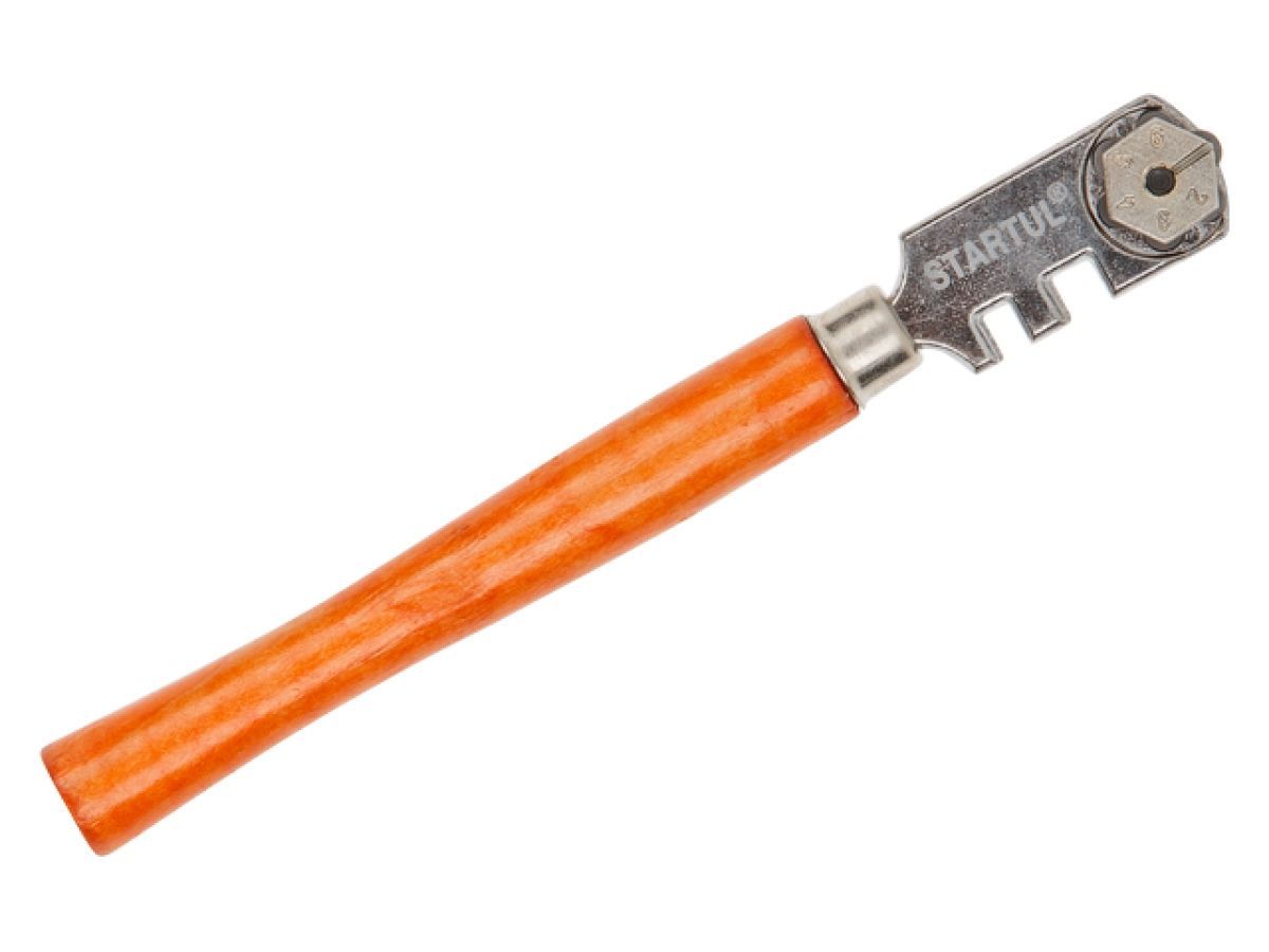 Стеклорез 6-роликовый с деревянной ручкой MASTER STARTUL ST4950-06