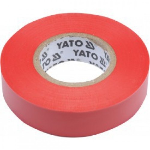 Изолента ПВХ красная 15mm х 20м х 0.13mm  YATO YT-81592
