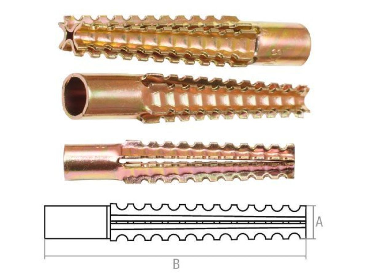 Дюбель для газосиликатных блоков 8х38 mm MUD (100 шт в карт. уп.) STARFIX SMC3-39260-100