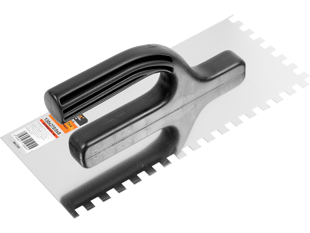 Гладилка из нержавеющей стали, 130х270мм, зуб 8х8мм, MASTER  STARTUL ST1050-28