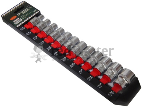 Набор головок 1/2" 8-21мм 12пр унив. профиль Rock FORCE RF-4124Q