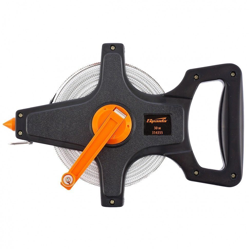 Рулетка геодезическая, 30 м х 12.5 мм, лента ПВХ, открытый корпус Sparta 314355