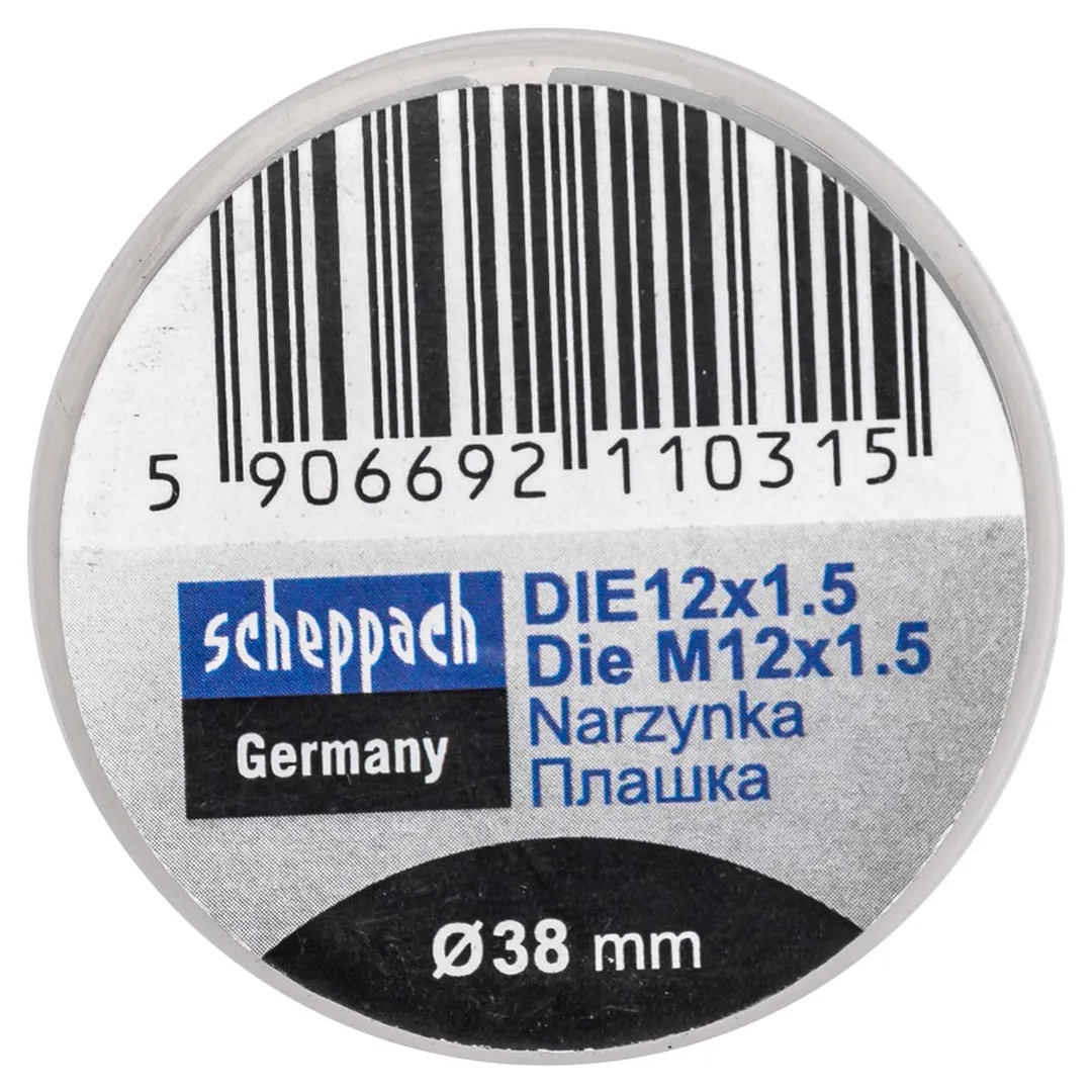Плашка M12x1,5/Ф38  Scheppach Sch-DIE12x1.5