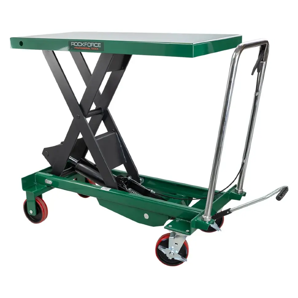 Тележка подъемная гидравлическая 1000кг RockFORCE RF-SPT 1000A