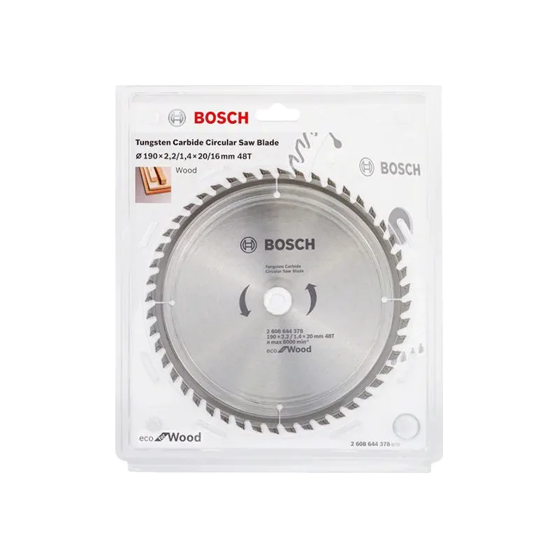 Пильный диск 190х2,2х20/16 мм Z48 ECO for Wood BOSCH 2.608.644.378