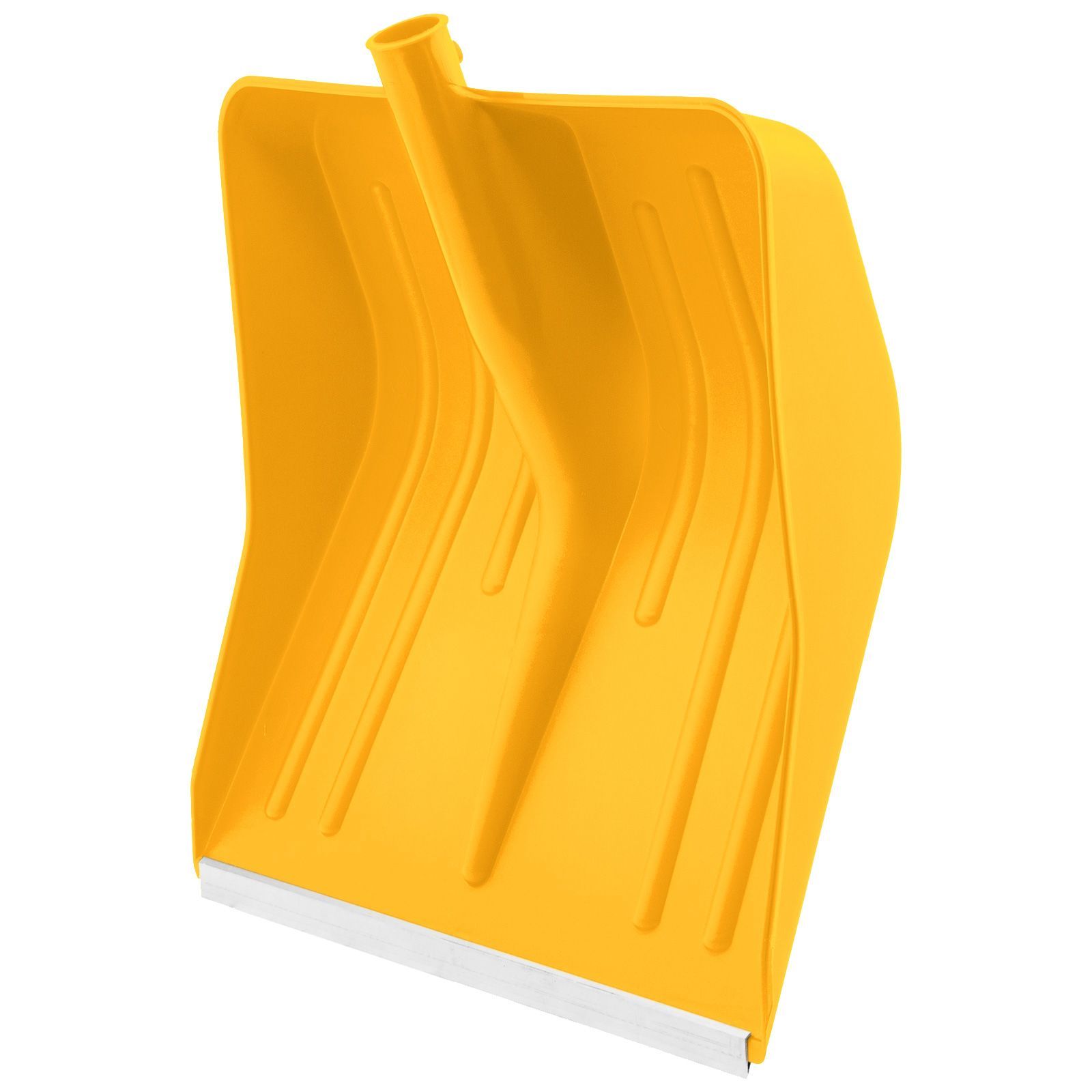 Лопата для уборки снега пластиковая, желтая, 420х425 мм, без черенка  ...Сибртех 61616