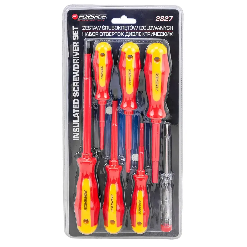 Отвертки диэлектрические, набор 7пр.  Forsage F-2827